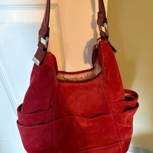 Tignanello Vibrant Red Shoulder Bag